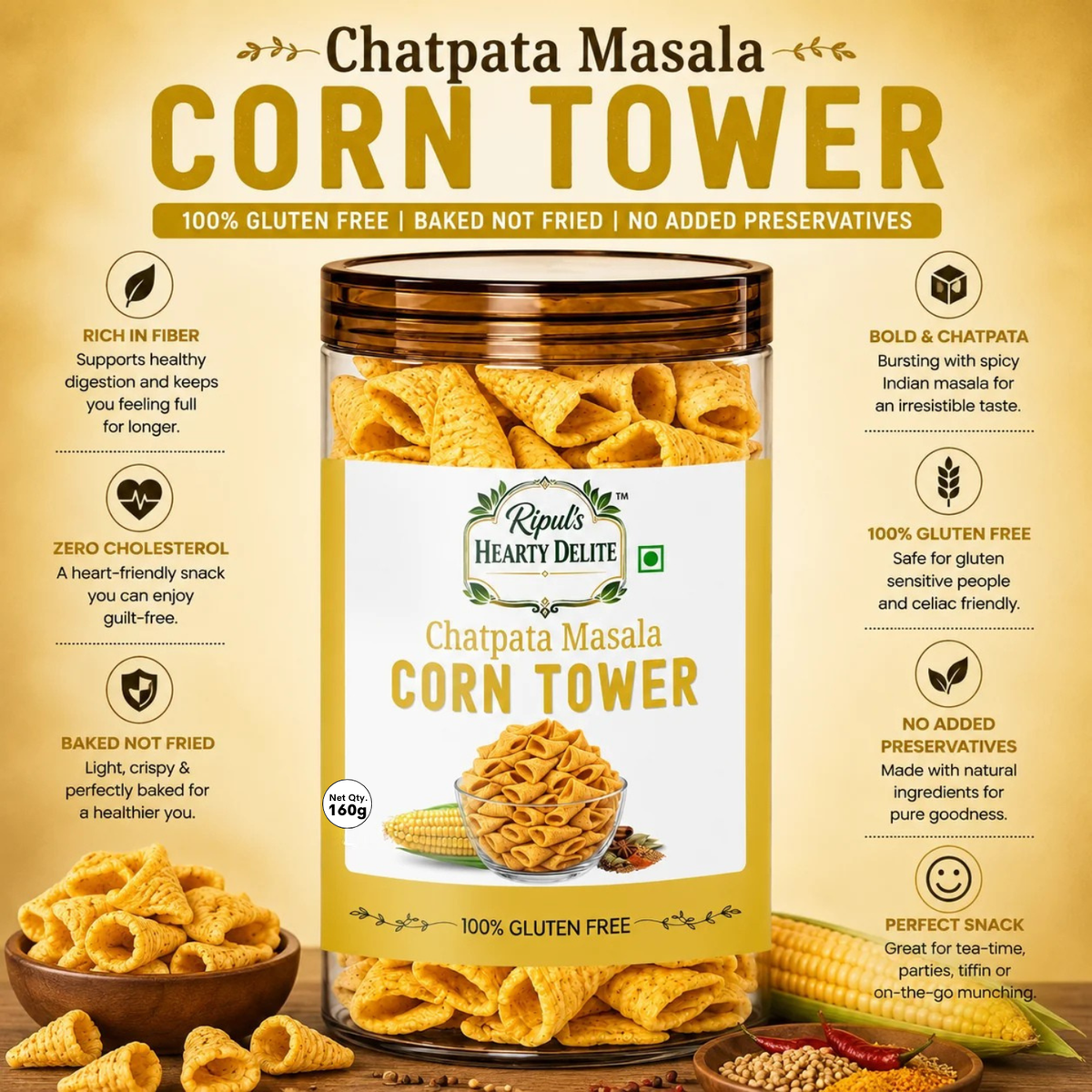 Chatpata Masala Corn Tower Chips