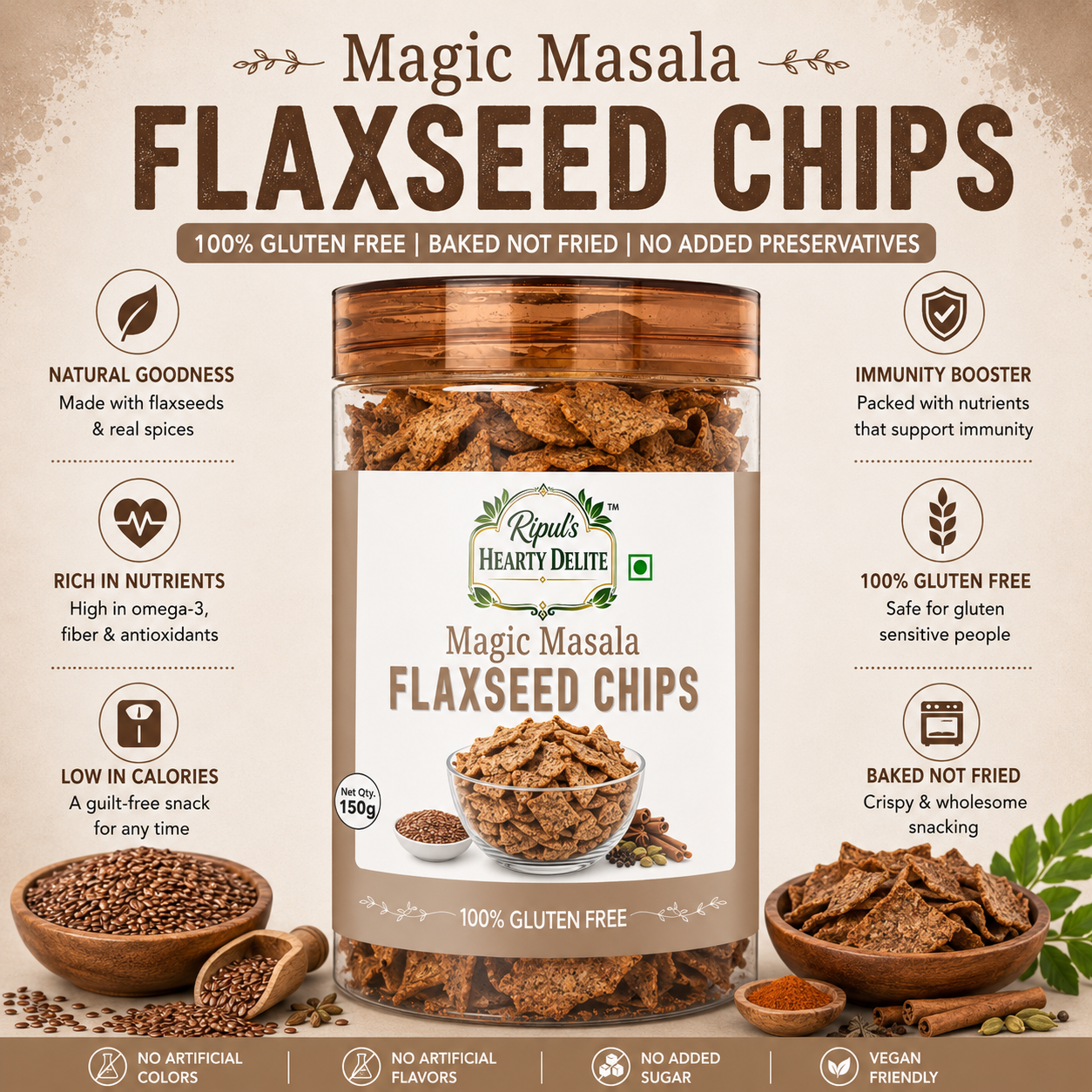 Magic Masala Flex Seed Chips