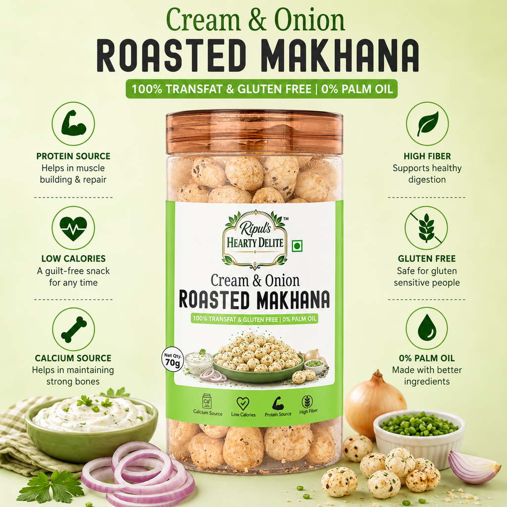 Cream and Onion Roasted Makhana