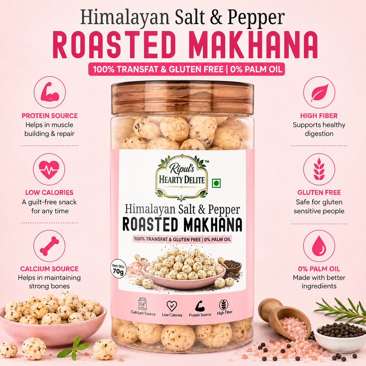 Salt & Pepper Roasted Makhana