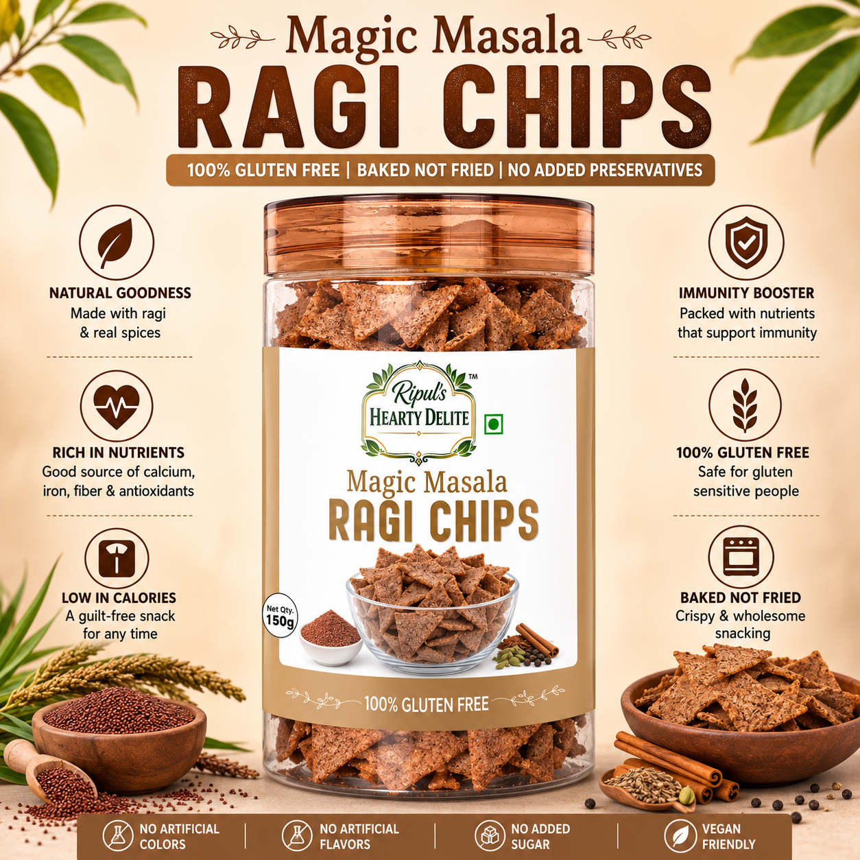 Magic Masala Ragi Chips