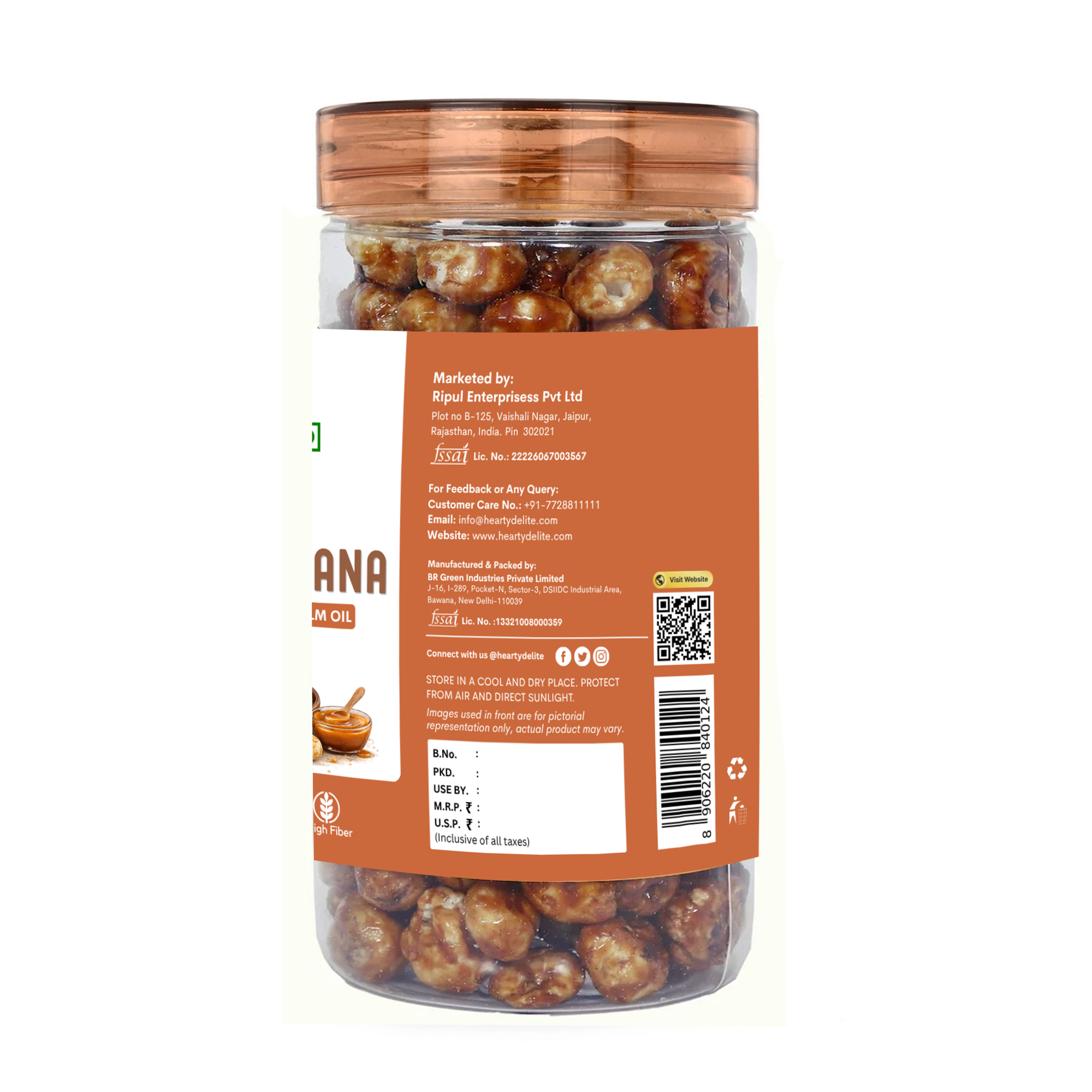 Rich Caramel Roasted  Makhana
