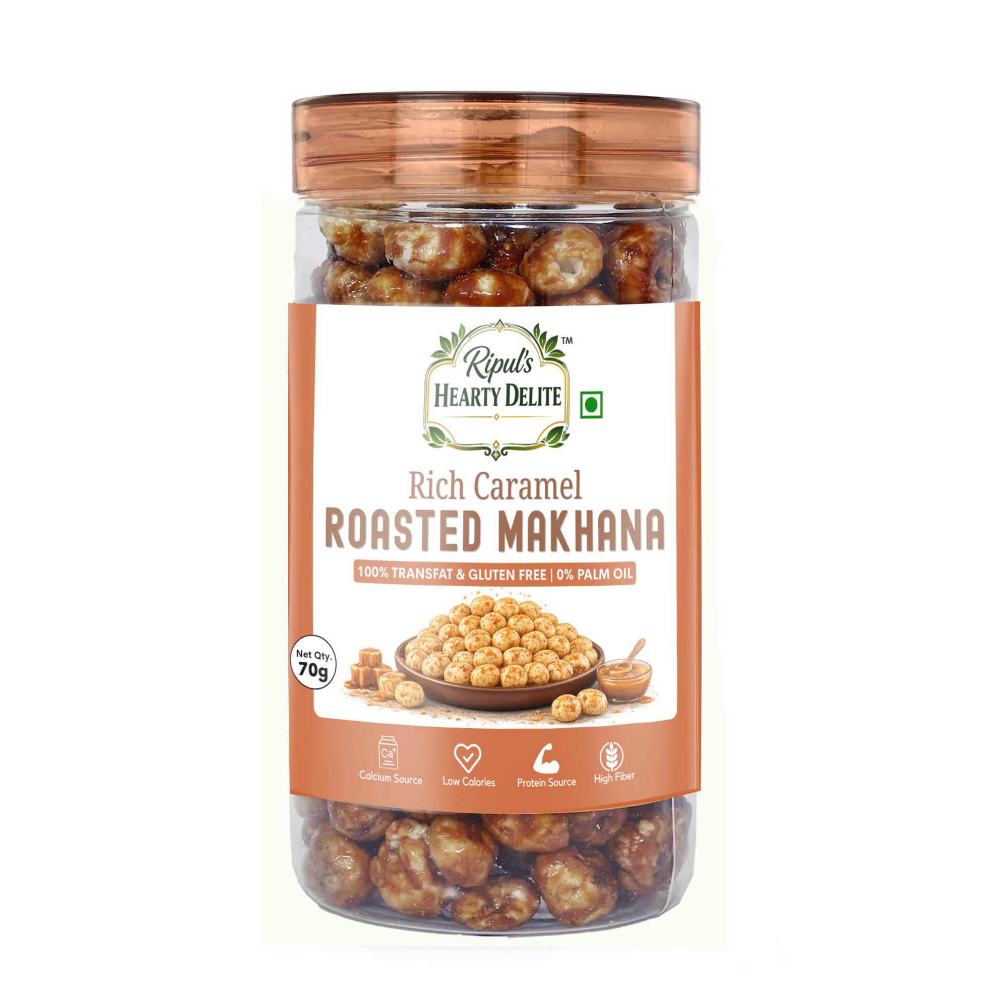 Rich Caramel Roasted  Makhana