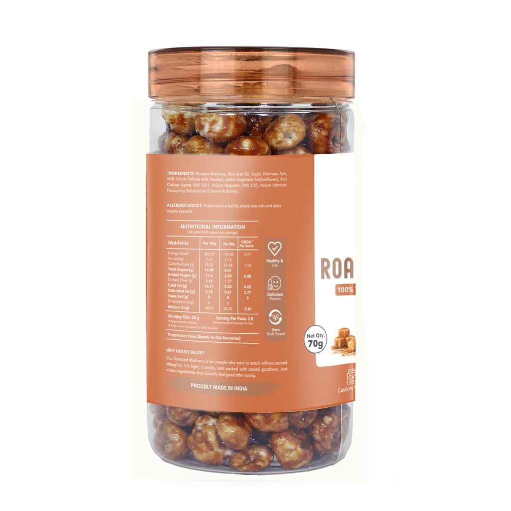 Rich Caramel Roasted  Makhana