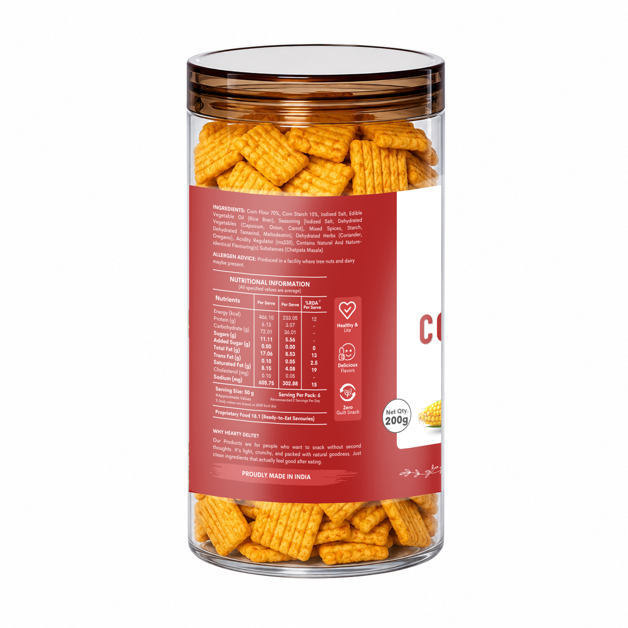 Chatpata Masala Corn Square Chips